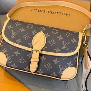 Louis Vuitton Monogram Crossbody Bag - Black and Tan